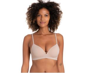 Soft-BH DORINA "FILI-2PP", Damen, Gr. 70, Cup C, beige, Obermaterial: 61% Polyamid, 28% Polyester, 11% Elasthan, unifarben, Basic, BHs Soft-BH, bügellos, vorgeformte Körbchen (43495706-70) beige