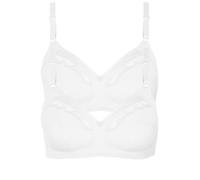 Soft-BH LISCA "2er Pack Soft BH Manja", Damen, Gr. 75, Cup C, weiß, Obermaterial: 100% Baumwolle CO., BHs Soft-BH (62911721-75) weiß