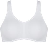 Soft-BH NATURANA "Cotton", Damen, Gr. 80, Cup D, weiß, Obermaterial: 95% Baumwolle, 5% Elasthan. Rückenteil: 84% Polyester, 16% Elasthan, unifarben, Basic, bequem, BHs Soft-BH, verstellbare Träger, el