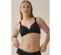 Soft-BH NATURANA "Soft Cup", Damen, Gr. 90, Cup C, schwarz, Obermaterial: 89% Polyamid, 11% Elasthan. Futter: 100% Polyester, unifarben, bequem, BHs Soft-BH, nahtlose Schalen-Cups, wattiert, ohne Büge