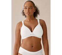 Soft-BH NATURANA "Soft Cup", Damen, Gr. 90, Cup D, weiß, Obermaterial: 89% Polyamid, 11% Elasthan. Futter: 100% Polyester, unifarben, bequem, BHs Soft-BH, nahtlose Schalen-Cups, wattiert, ohne Bügel (