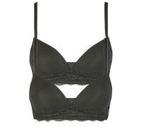 Soft-BH NINA VON C. "2er Pack Soft BH Romance", Damen, Gr. 80, Cup A, schwarz (schwarz schwarz), Obermaterial: 95% Modal CMD. 5% Elasthan EL., BHs Soft-BH (99875839-80) schwarz schwarz