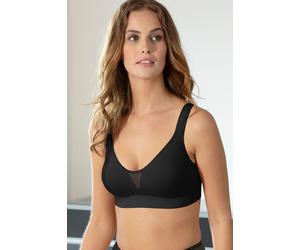 Soft-BH NINA VON C. "COTTON SHAPE", Damen, Gr. 85, Cup E, schwarz, Obermaterial: 82% Baumwolle, 18% Elasthan, unifarben, BHs Soft-BH, ohne Bügel, pflegeleicht, weich, elastisch, bequem, Baumwollmix (2