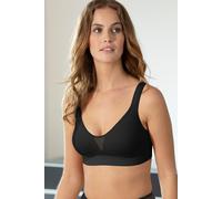 Soft-BH NINA VON C. "COTTON SHAPE", Damen, Gr. 90, Cup D, schwarz, Obermaterial: 82% Baumwolle, 18% Elasthan, unifarben, BHs Soft-BH, ohne Bügel, pflegeleicht, weich, elastisch, bequem, Baumwollmix (6