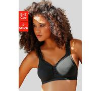 PETITE FLEUR Soft-BH Damen schwarz+weiß Gr.75B