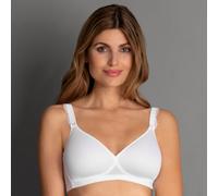 Soft-BH ROSA FAIA "Selma", Damen, Gr. 90, Cup D, weiß, Stoff, Obermaterial: 60% Polyester, 27% Polyamid, 13% Elasthan, normal, BHs Soft-BH, Spacer-Schale, ohne Bügel, mit Spitze, atmungsaktiv, schlich