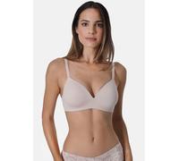 Soft-BH SASSA "Classic Lace", Damen, Gr. 75, Cup B, beige (natur), Microtouch, Obermaterial: 90% Polyamid, 10% Elasthan, unifarben, normal, BHs Soft-BH, mit Spitzeneinsatz, vorgeformte Cupeinlage, Rüc