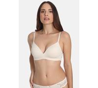 Soft-BH SASSA "Classic Lace", Damen, Gr. 85, Cup B, lila (pearl), Microtouch, Obermaterial: 90% Polyamid, 10% Elasthan, unifarben, normal, BHs Soft-BH, mit Spitzeneinsatz, vorgeformte Cupeinlage, Rück