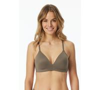 Soft-BH SCHIESSER "Invisible Soft", Damen, Gr. 75, Cup B, braun (310, taupe), Microtouch, Obermaterial: 70% Polyamid, 30% Elasthan, unifarben, Basic, Basic, BHs Soft-BH, mit seitlichen Stäbchen für gu