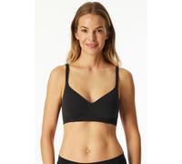 Soft-BH SCHIESSER "Unique Cotton", Damen, Gr. 85, Cup C, schwarz, Obermaterial: 90% Baumwolle, 10% Elasthan, unifarben, BHs, mit Schale, bügellos, Baumwollmischung (43033363-85) schwarz