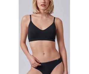 Soft-BH SKINY "Cotton Essentials", Damen, Gr. 36, N-Gr, schwarz, Single Jersey, Obermaterial: 95% Baumwolle, 5% Elasthan, unifarben, BHs Soft-BH, herausnehmbare Pads, weich, gepolstert, Baumwollmix (2