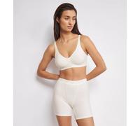 Soft-BH SLOGGI "EVER Ease", Damen, Gr. S, N-Gr, weiß (silk weiß), Single Jersey, Obermaterial: 82% Baumwolle, 18% Elasthan, unifarben, BHs Soft-BH, temperaturausgleichend, Baumwolle, atmungsaktiv (497