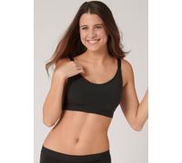 Soft-BH SLOGGI "GO Allround", Damen, Gr. - (1), N-Gr, schwarz, Single Jersey, Obermaterial: 56% Polyester, 35% Modal, 8% Elasthan, 1% Polyamid, unifarben, Basic, BHs Soft-BH, One Size, bequemes Unterb
