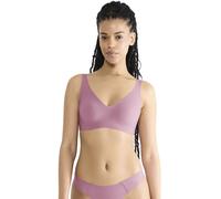 Soft-BH SLOGGI "ZERO Feel 2.0", Damen, Gr. L, N-Gr, lila, Single Jersey, Obermaterial: 76% Polyamid, 24% Elasthan, BHs Soft-BH, nahtlos, herausnehmbaren Pads, V-Ausschnitt, breite Träger (74616340-L)