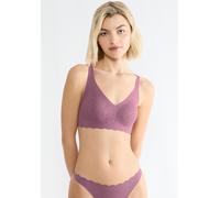 Soft-BH SLOGGI "ZERO Feel Bliss", Damen, Gr. S, N-Gr, lila clover, Spitze, Obermaterial: 76% Polyamid, 24% Elasthan, modisch, BHs, Stretch-Spitze, herausnehmbare Pads, atmungsaktiv (57254612-S) lila c