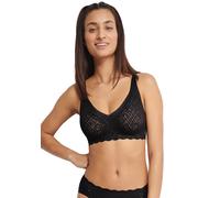 Bügelloser BH SLOGGI "ZERO Feel Bliss Soft bra" Gr. S, N-Gr, schwarz (black) Damen BHs Damenwäsche nahtlos mit Spitzenoptik (86473112-S) black
