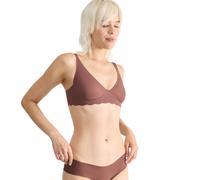 Soft-BH SLOGGI "ZERO Microfibre 2.0", Damen, Gr. M, N-Gr, braun (cacao), Obermaterial: 76% Polyamid, 24% Elasthan, BHs Soft-BH, nahtlos, mittlerer Halt, Microfaser, weich (73957109-M) cacao