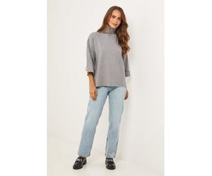 Soft Cashmere Rollkragenpullover in Grau - Größe 38/40 | Damen Pullover Cardigans