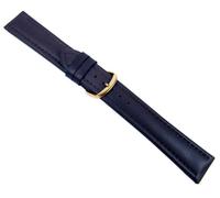 Soft Ersatzband Uhrenarmband Kalbsleder Dunkelblau Wasserfest 20566G