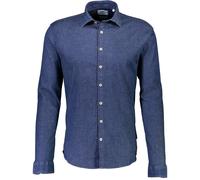 Flanellhemd LINDBERGH "Lindbergh Freizeithemd", Herren, Gr. S, Normalgrößen, blau (dk blau), Obermaterial: 98% Baumwolle, 2% Elasthan, Hemden (45017744-S) dk blau
