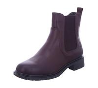 Jana Damen Stiefeletten ohne Absatz mit Reißverschluss Vegan, Rot (Bordeaux), 39 EU