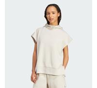Soft Lux Lockerer ärmelloser Hoodie Beige L