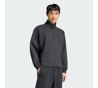 SOFT LUX WINTER SWEATSHIRT, REISSVERSCHLUSS BIS ZUR BRUST, GEWIRKTES MATERIAL Black 2XL
