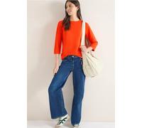 Cecil Damen Soft Touch Shirt in Orange, Gr: M