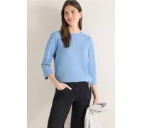 Cecil Damen 3/4-Arm-Shirt Soft Touch – U-Boot-Ausschnitt, Jersey (48%P/48%V/4%EA) – Cloud Blau M