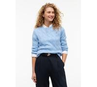 Tommy Hilfiger Regular Fit Pullover aus reiner Wolle in Hellblau, Größe XL