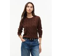 SOFT WOOL CABLE C-NK LS SWT Legacy Brown - Gr. - XXL