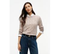 Tommy Hilfiger Regular Fit Pullover aus reiner Wolle in Sand, Größe XS