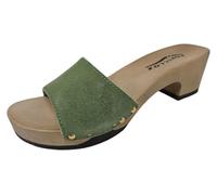 Softclox Kelly Damen Pantolette in Grün, Größe 40