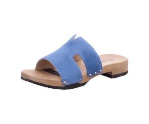 Softclox Klassische Pantoletten für Damen, blau, Größe 40 EU