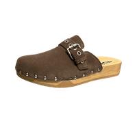 Softclox S3644 Leslie Kaschmir - Damen Pantoletten - 02-Mocca, Größe:37 EU