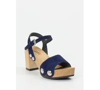 Softclox Plateau-Sandalette in blau in Größe: 39 für Damen