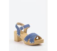 Softclox Plateau-Sandalette in blau in Größe: 42 für Damen