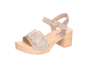 Softclox Plateau Sandaletten für Damen, beige, Größe 40 EU