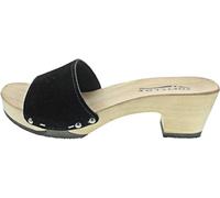 Softclox S3382 Kelly Kaschmir - Damen Pantolette - 01-Schwarz, Größe:42 EU