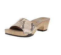 Softclox S3382 Kelly Schlange - Damen Pantolette - 60-Gold, Größe:37 EU