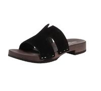Softclox S3501 Blida Kaschmir - Damen Schuhe Pantoletten - 11-Schwarz, Größe:40 EU