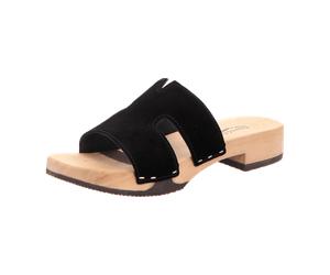 Softclox S3501 Blida Kaschmir - Damen Schuhe Pantoletten - 24-Schwarz für Damen, schwarz, Größe 38 EU