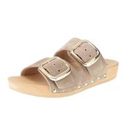 Softclox S3630 Lena Kaschmir - Damen Schuhe Pantoletten - 08-Taupe, Größe:38 EU