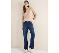 Kapuzenpullover CECIL, Damen, Gr. XL (44), desert beige melange, Strick, Obermaterial: 37% Baumwolle, 34% Polyacryl, 26% Polyester, 3% Elasthan, unifarben, bequem Po-bedeckend, Rundhals, Bündchen, Pul