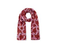 Softer Schal aus feinem Bambus mit Blumenmuster pink - Gr. - one size