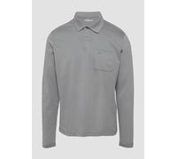 Softes Langarm-Poloshirt mit Brusttasche XL grau 2157199.9500.XL