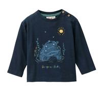 Softes Langarmshirt Nilpferd dunkelblau 98/104