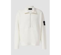 Softes Relaxed-Fit-Sweatshirt aus Baumwollmix mit Label-Patch M creme 2169831.0120.M