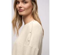 Street One - Softes Shirt mit Knöpfen beige - Gr. - 36