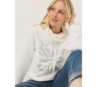 Softes Sweat-Shirt, Glitzer-Print, off-white, Größe 46, Jeans Fritz